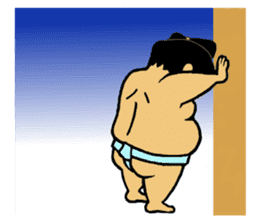 Cute mini Sumo wrestler Sticker sticker #12379468