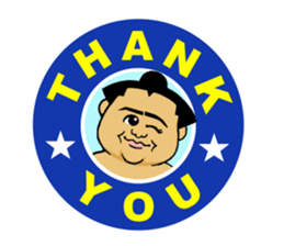 Cute mini Sumo wrestler Sticker sticker #12379469