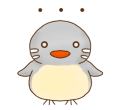 Grebe chicks of the Kohoku dialect sticker #12379931
