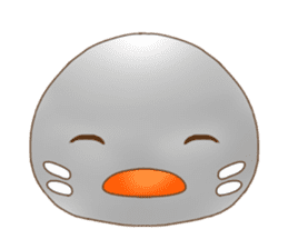 Grebe chicks of the Kohoku dialect sticker #12379939