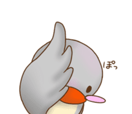 Grebe chicks of the Kohoku dialect sticker #12379947