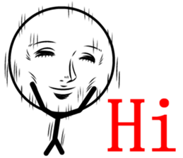 Cool man of words 3rd sticker #12380154