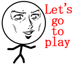 Cool man of words 3rd sticker #12380155