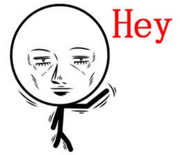 Cool man of words 3rd sticker #12380157