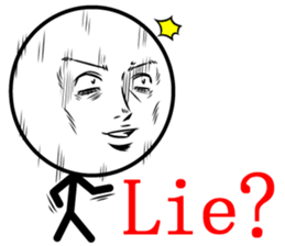 Cool man of words 3rd sticker #12380169