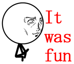 Cool man of words 3rd sticker #12380175