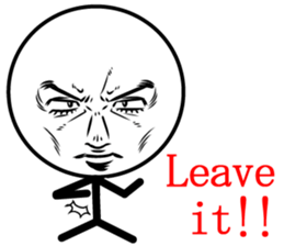 Cool man of words 3rd sticker #12380181