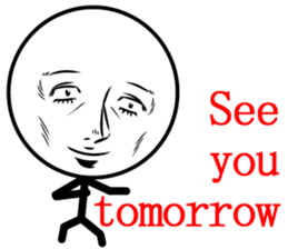 Cool man of words 3rd sticker #12380189