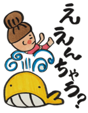 Japanese wakayama girl sticker #12380211