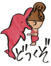 Japanese wakayama girl sticker #12380217