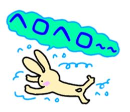 animal message sticker large character sticker #12380584