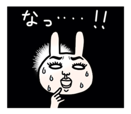 Daily life of white bear and rabbit 2 sticker #12380989