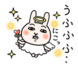 Daily life of white bear and rabbit 2 sticker #12380997