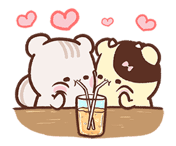 Sweet House shining couple segment sticker #12381859