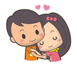 Bert & Flora (falling in love) V1.1 sticker #12382022