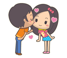 Bert & Flora (falling in love) V1.1 sticker #12382025