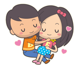 Bert & Flora (falling in love) V1.1 sticker #12382027