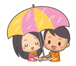 Bert & Flora (falling in love) V1.1 sticker #12382028