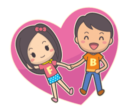 Bert & Flora (falling in love) V1.1 sticker #12382030