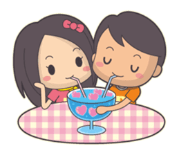 Bert & Flora (falling in love) V1.1 sticker #12382031