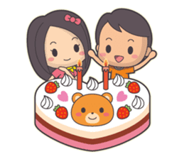 Bert & Flora (falling in love) V1.1 sticker #12382034