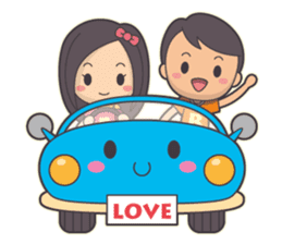 Bert & Flora (falling in love) V1.1 sticker #12382035