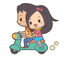 Bert & Flora (falling in love) V1.1 sticker #12382036