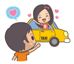 Bert & Flora (falling in love) V1.1 sticker #12382037