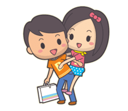 Bert & Flora (falling in love) V1.1 sticker #12382038
