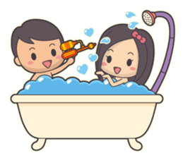 Bert & Flora (falling in love) V1.1 sticker #12382041