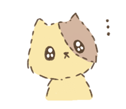 Fluffy kitten sticker #12382463