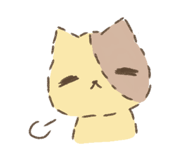 Fluffy kitten sticker #12382467