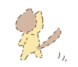 Fluffy kitten sticker #12382469
