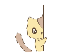 Fluffy kitten sticker #12382474