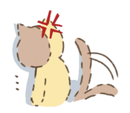 Fluffy kitten sticker #12382481