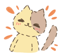 Fluffy kitten sticker #12382496