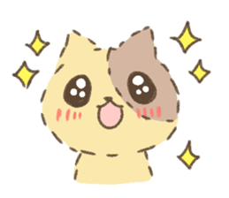 Fluffy kitten sticker #12382501