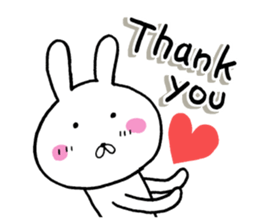 The rabbit which is a good feeling 2 sticker #12382632