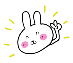 The rabbit which is a good feeling 2 sticker #12382637