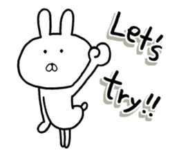 The rabbit which is a good feeling 2 sticker #12382647