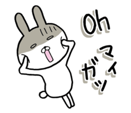 The rabbit which is a good feeling 2 sticker #12382651