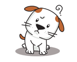 cute Khao Niaw dogs(dookdik) sticker #12382744