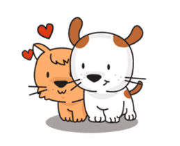 cute Khao Niaw dogs(dookdik) sticker #12382746