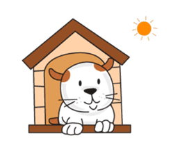 cute Khao Niaw dogs(dookdik) sticker #12382753