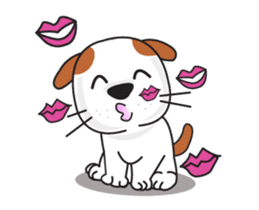 cute Khao Niaw dogs(dookdik) sticker #12382755