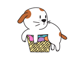 cute Khao Niaw dogs(dookdik) sticker #12382759