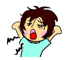 moving Akamegane-chan sticker #12382817