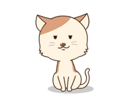 Lovely cat is chic sticker #12383382
