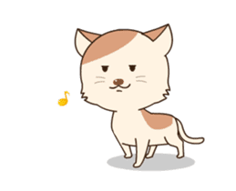 Lovely cat is chic sticker #12383383