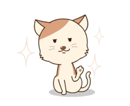 Lovely cat is chic sticker #12383387